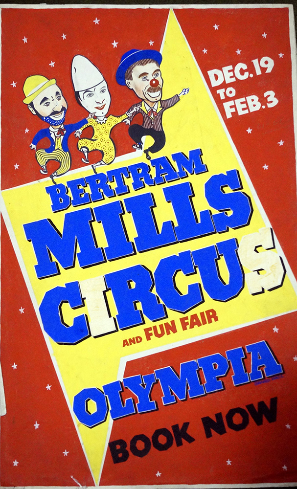 Bertram Mills Circus original poster art 3 (Original) art by 20th Century at The Illustration Art Gallery