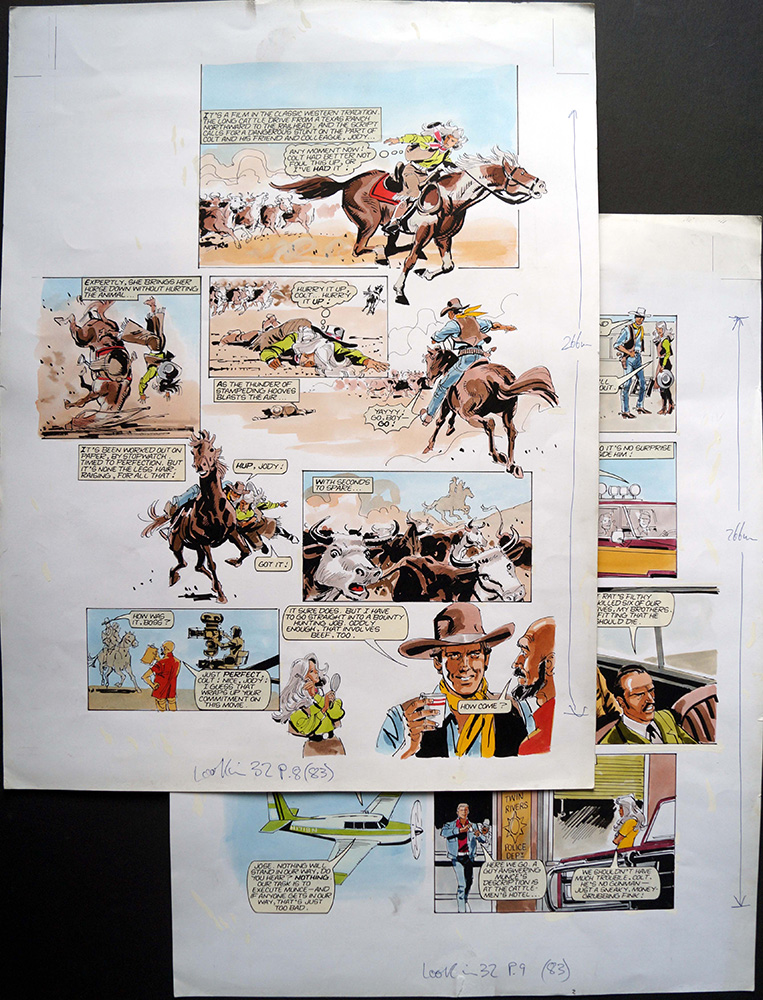 The Fall Guy - The Hunt For Dandy Munce (TWO pages) (Originals) art by The Fall Guy (Baikie) at The Illustration Art Gallery