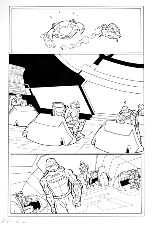 Teenage Mutant Ninja Turtles page 4 (Original) (Signed) by Teenage Mutant Ninja Turtles (Bambos) at The Illustration Art Gallery