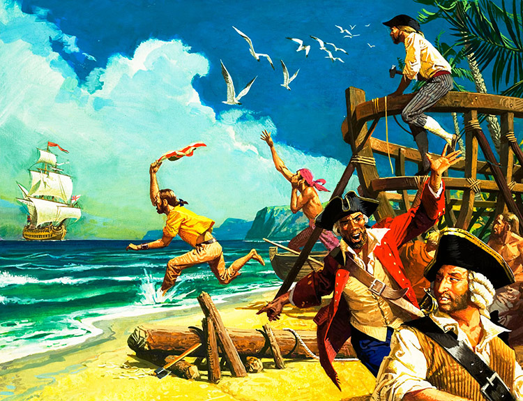 Ship Ahoy! (Original) by British History (Baraldi) at The Illustration Art Gallery