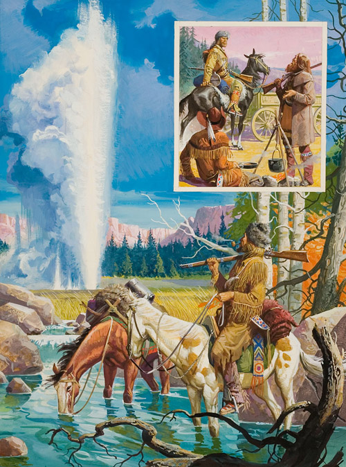 John Colter - The First Mountain Man (Original) by American History (Baraldi) at The Illustration Art Gallery