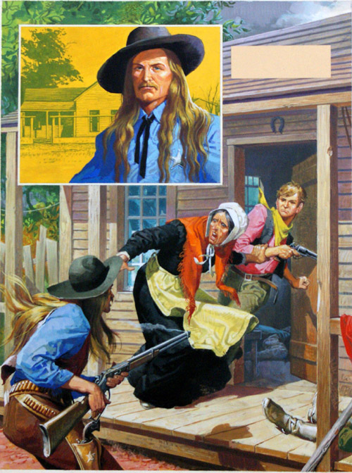 Arizona Shootout: Perry Owens (Original) by American History (Baraldi) at The Illustration Art Gallery