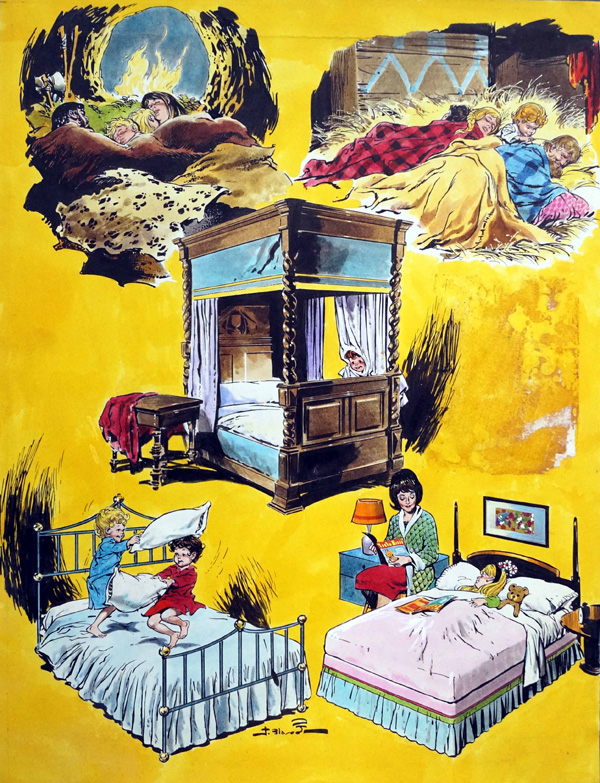 How Do You Sleep? (Original) (Signed) by Jesus Blasco Art at The Illustration Art Gallery