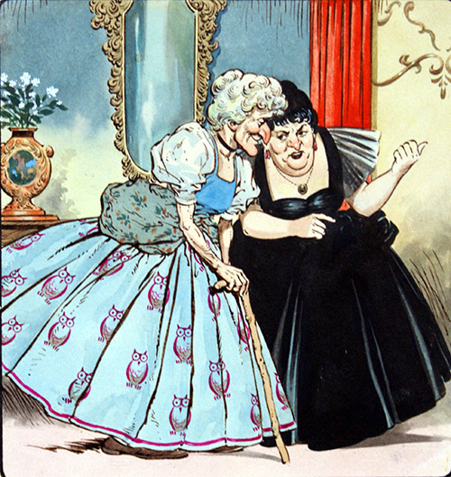 Princess Petal: Plotting Step Sisters (Original) by Princess Petal (Blasco) Art at The Illustration Art Gallery