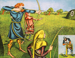 Long bows and cross bows (Original Macmillan Poster) (Print)
