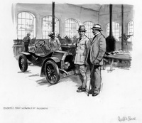 Bugatti's First Workshop at Molsheim (Original) (Signed)