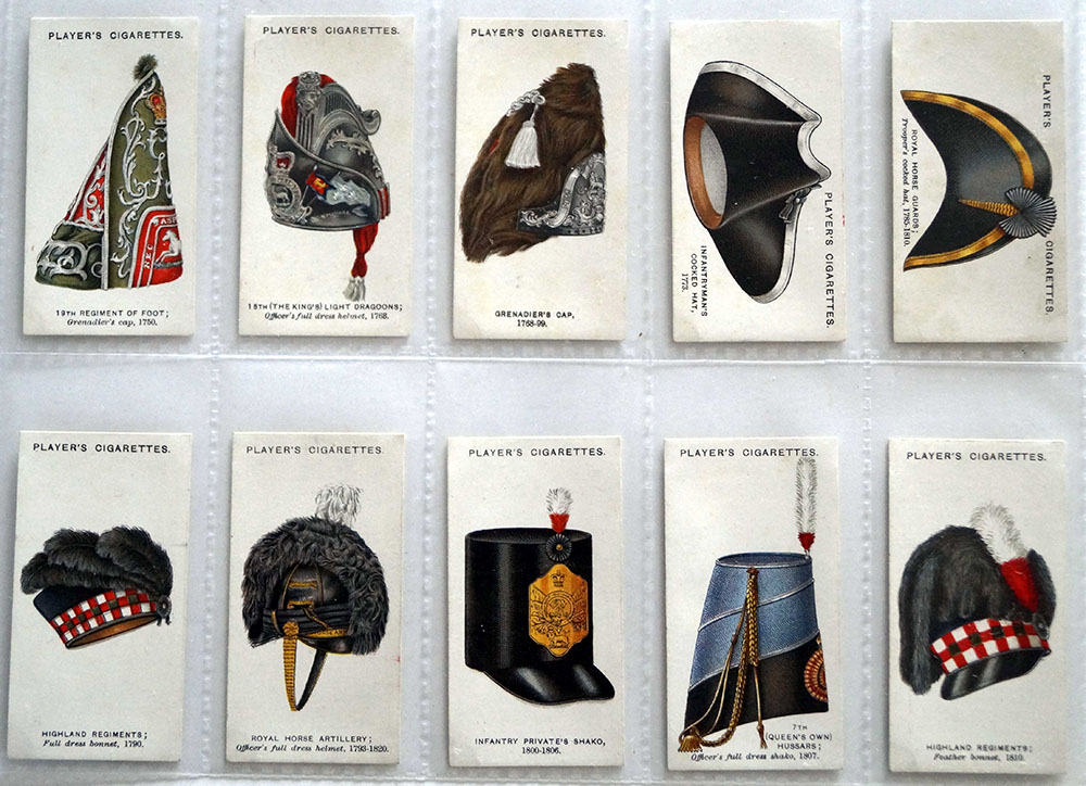 Full Set of 50 Cigarette Cards: Military Head Dress (1931) at The Book Palace