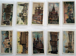 Cigarette cards: Gems of Russian Architecture 1916  (49 of a set of 50; missing card 37) 