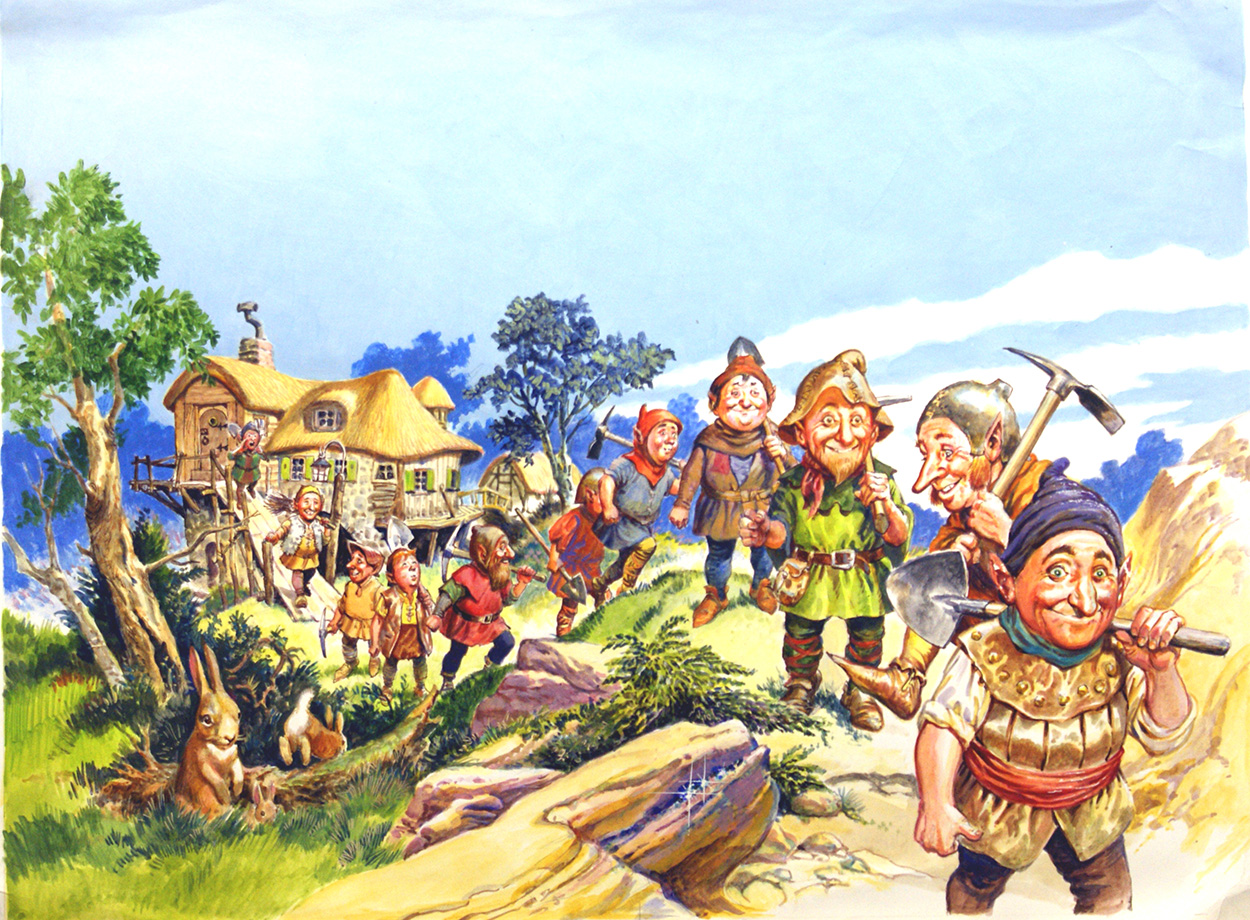 Heigh-Ho Its Off to Work we Go (Original) art by Geoff Campion at The Illustration Art Gallery