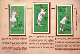 Complete Set of 50 Famous Tennis Players in Action Cigarette cards in album (1936) at The Book Palace