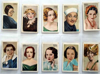 Full Set of 48 Cigarette Cards: Champions of Screen and Stage (1934)
