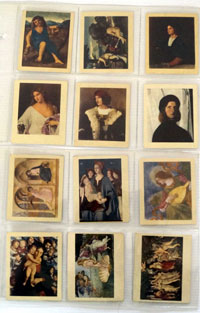 Famous Works of Art  Full set of 100 cards PLUS deluxe album (1939) 