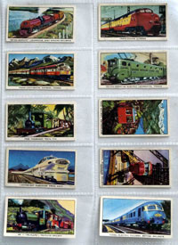 Full Set of 16 Cigarette Cards: The Story of the Locomotive (1965)
