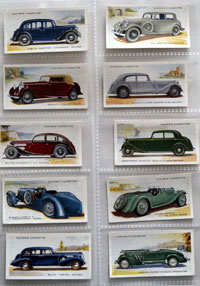 Full Set of 50 Cigarette Cards: Motor Cars (1936) at The Book Palace