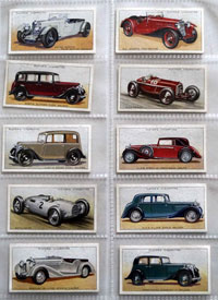 Full Set of 50 Cigarette Cards: Motor Cars Second Series (1937)