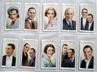 Full Set of 50 Cigarette cards: Radio Celebrities (1934) 