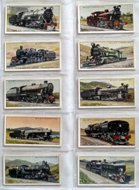 Full Set of 50 Cigarette Cards: Railway Locomotives (1930) 