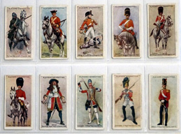 Full Set of 50 Cigarette Cards: Regimental Uniforms 1-50 (1912)