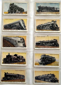Full Set of 50 Cigarette Cards: Railway Engines (1924) *** CHECK *** 