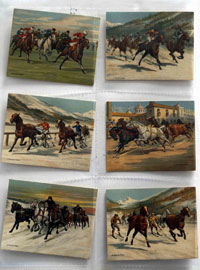 Full Set of 25 Cigarette Cards: Races Historic and Modern (1927) 