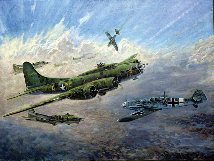 The Memphis Belle (Original) (Signed) by Other Military Art (Coton) at The Illustration Art Gallery