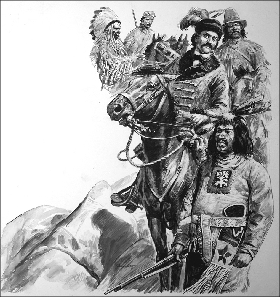 Louis Riel: Rebel with a Cause (Original) (Signed) art by Cecil Doughty Art at The Illustration Art Gallery