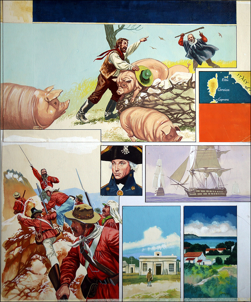 Island Scrapbook - Capera (Original) (Signed) art by Gerry Embleton at The Illustration Art Gallery