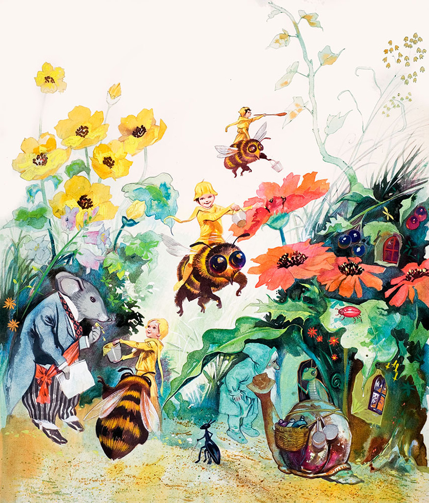 The Honey Fairies (Original) art by Gerry Embleton at The Illustration Art Gallery
