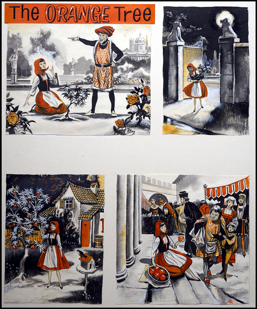 The Orange Tree - Complete Two Page Fairy Tale (Originals) art by Gerry Embleton at The Illustration Art Gallery