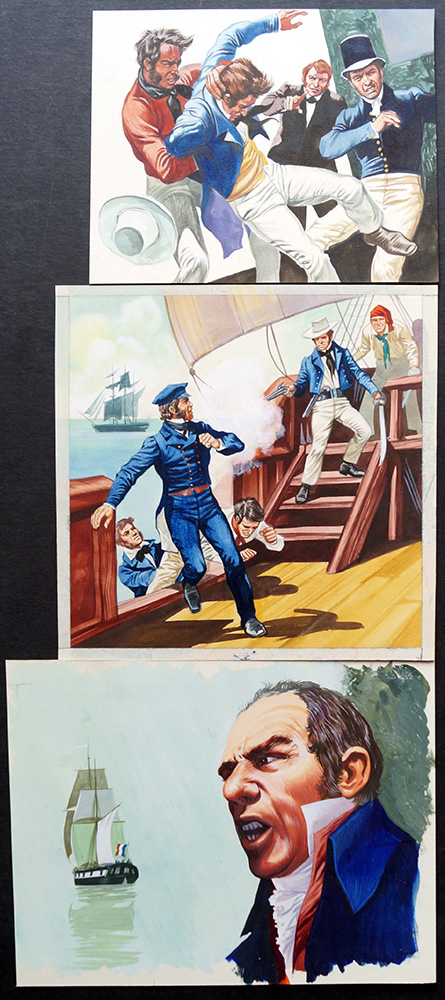 The Valiant Book Of Pirates - Flying The Flag (Original) art by Ron Embleton Art at The Illustration Art Gallery