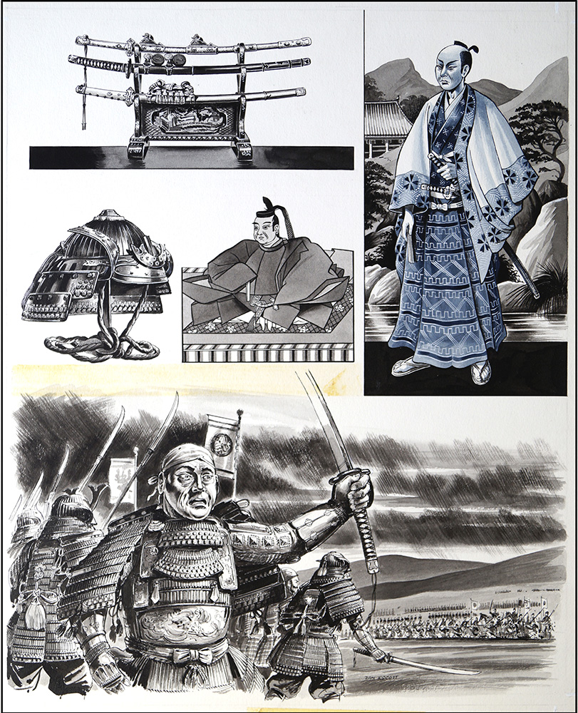Legacy of the Samurai (Original) (Signed) art by Dan Escott at The Illustration Art Gallery