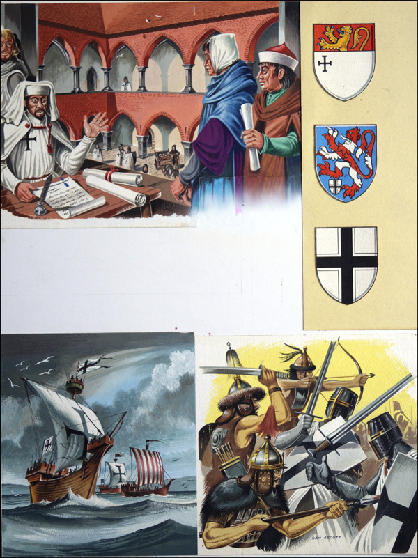 Tales of the Teutonic Knights (Original) (Signed) by Dan Escott at The Illustration Art Gallery