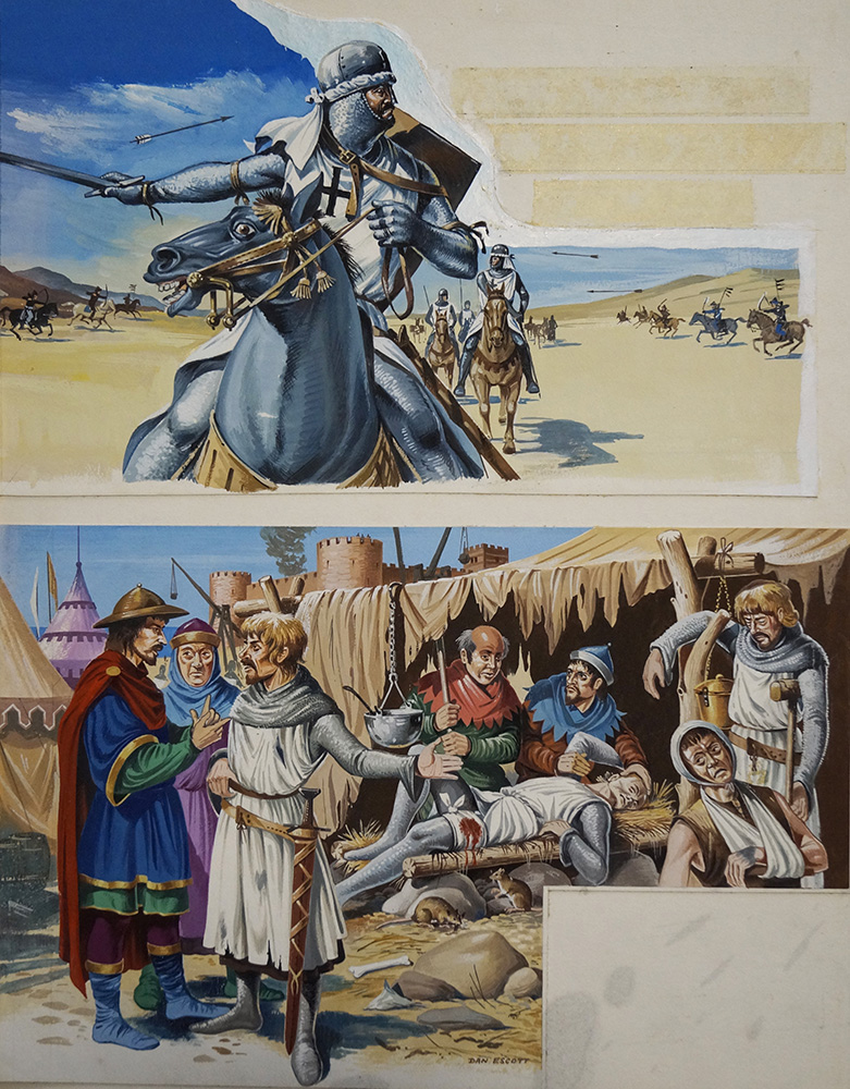 The Teutonic Order of Knights (TWO panels) (Originals) (Signed) art by Dan Escott at The Illustration Art Gallery