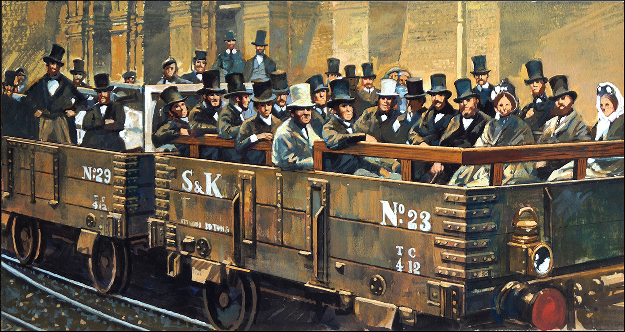 Building the London Underground (Original) art by Harry Green Art at The Illustration Art Gallery