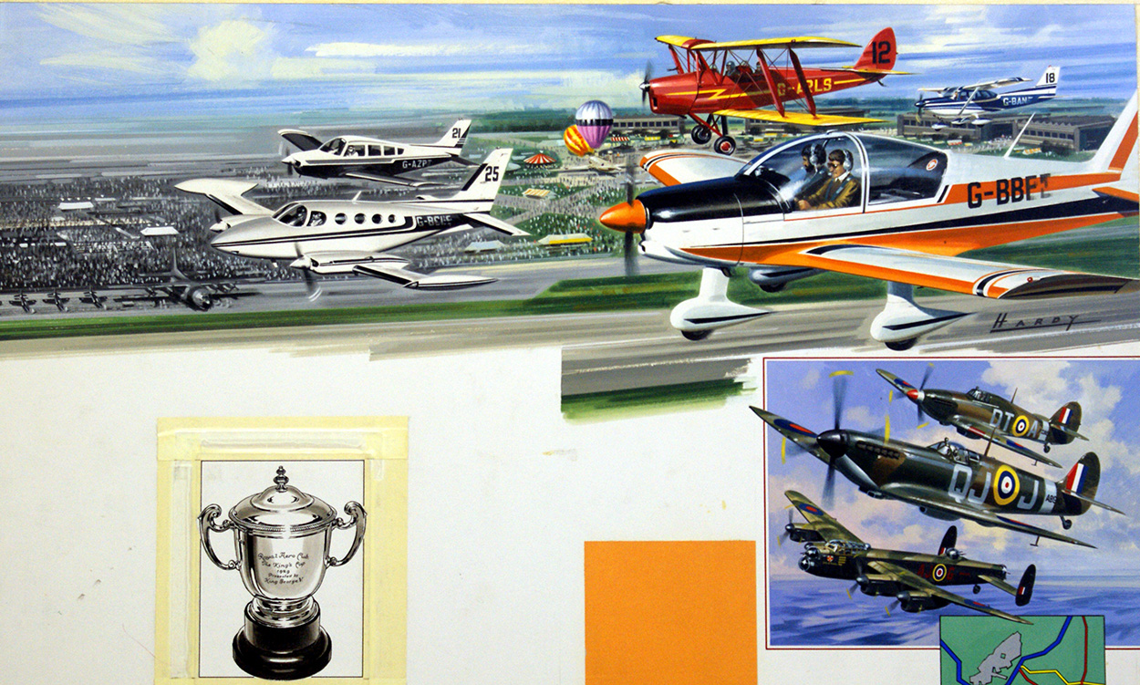 Kings Cup Air Race (Original) (Signed) art by Air (Wilf Hardy) at The Illustration Art Gallery