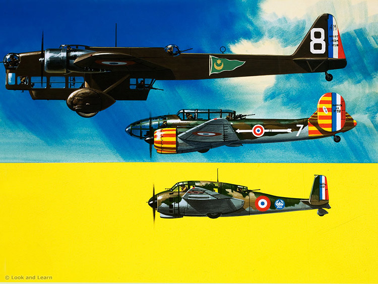 French Aircraft World War 2 (Original) by Air (Wilf Hardy) at The Illustration Art Gallery