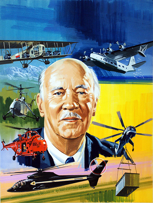 Meet Mr Helicopter (Original) (Signed) by Air (Wilf Hardy) at The Illustration Art Gallery