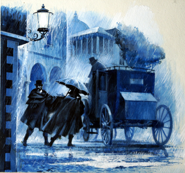 A Dark and Stormy Night (Original) by Andrew Howat at The Illustration Art Gallery