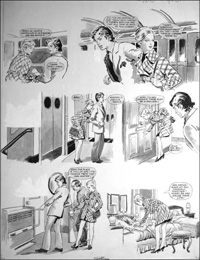 Al and Ann and the New York Mystery (TWO pages) (Originals)