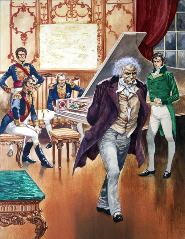 Ludwig van Beethoven (Original) by Peter Jackson at The Illustration Art Gallery