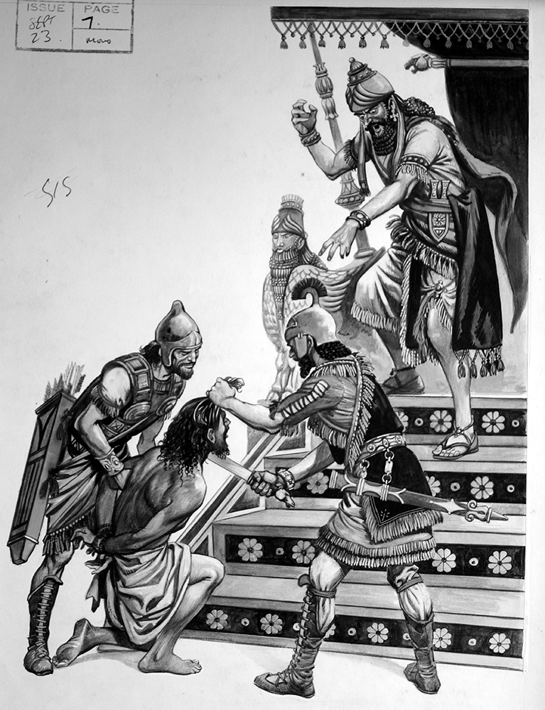 The Rage Of Nebuchadnezzar (Original) art by Peter Jackson Art at The Illustration Art Gallery