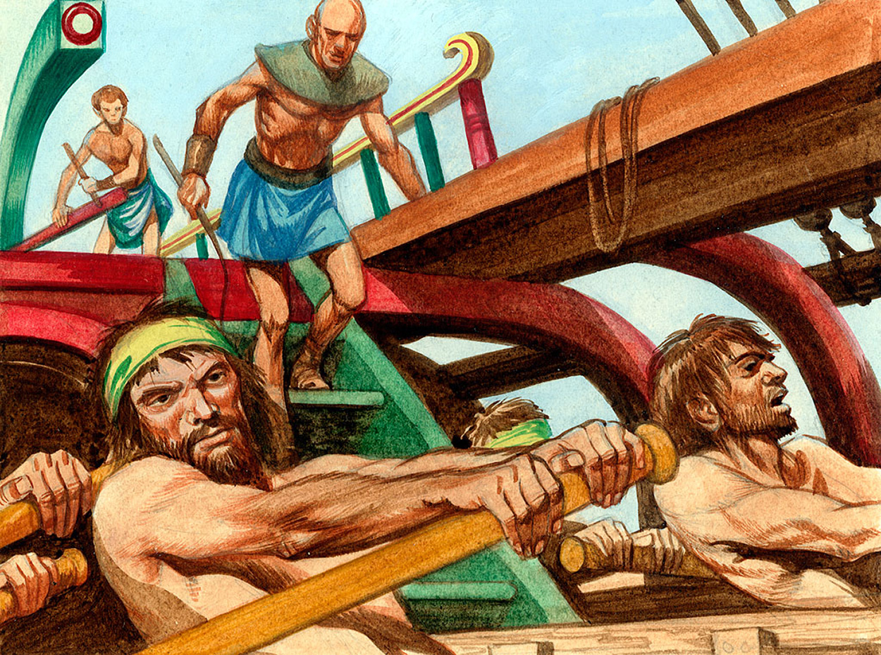 Galley Slaves (Original) art by Peter Jackson at The Illustration Art Gallery