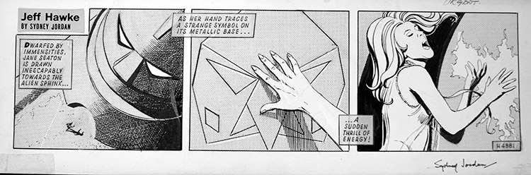 Jeff Hawke daily strip 4881 (Original) (Signed) by Sydney Jordan Art at The Illustration Art Gallery