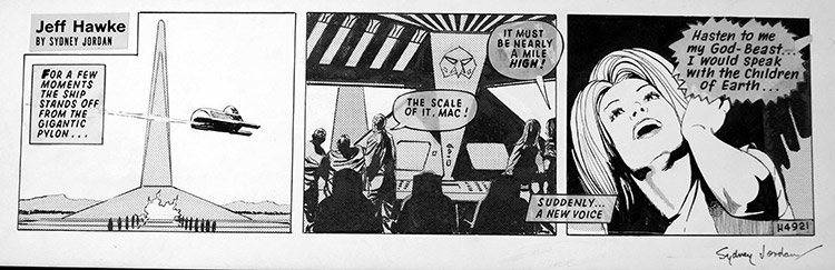 Jeff Hawke daily strip 4921 (Original) (Signed) by Sydney Jordan Art at The Illustration Art Gallery
