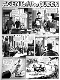 Agent of the Queen - Penny Farthing (TWO pages) (Originals)
