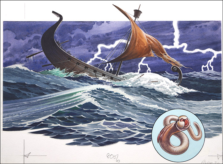 Shipworm (Original) by Bernard Long Art at The Illustration Art Gallery