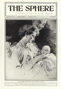 The new Duchess of Brunswick 1914  (original cover page The Sphere 1914) (Print)