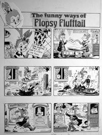 Flopsy Flufftail Gets a Make-Over (TWO pages) (Originals) (Signed)