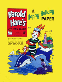 Harold Hare's Happy Holiday Paper cover art (Limited Edition Print)