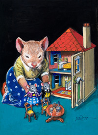 A Mouse's Dolls House (Original) (Signed)